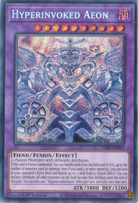 Hyperinvoked Aeon - CORI-EN033 - Secret Rare 1st Edition