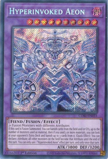 Hyperinvoked Aeon - CORI-EN033 - Secret Rare 1st Edition