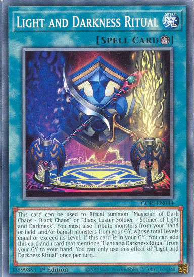 Light and Darkness Ritual - CORI-EN044 - Common 1st Edition