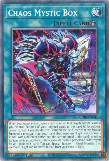 Chaos Mystic Box - CORI-EN045 - Common 1st Edition