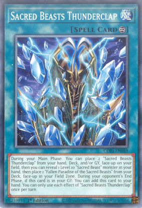 Sacred Beasts Thunderclap - CORI-EN049 - Common 1st Edition