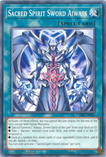 Sacred Spirit Sword Aiwass - CORI-EN054 - Common 1st Edition