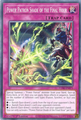 Power Patron Shade of the Final Hour - CORI-EN071 - Common 1st Edition
