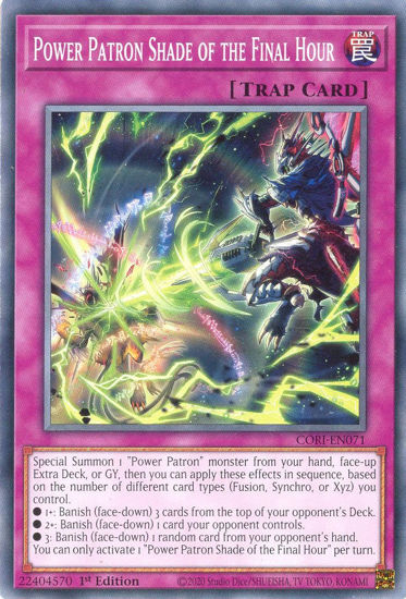 Power Patron Shade of the Final Hour - CORI-EN071 - Common 1st Edition