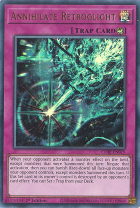 Annihilate Retroglight - CORI-EN079 - Ultra Rare 1st Edition