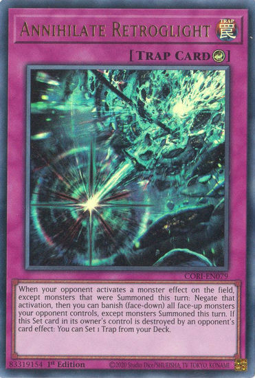 Annihilate Retroglight - CORI-EN079 - Ultra Rare 1st Edition