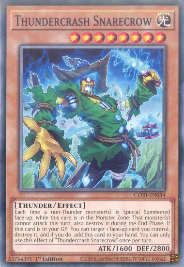 Thundercrash Snarecrow - CORI-EN084 - Common 1st Edition