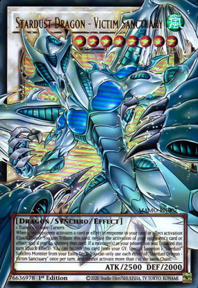 Stardust Dragon - Victim Sanctuary - MAMO-EN007 - Extended Art | Ultra Rare 1st Edition