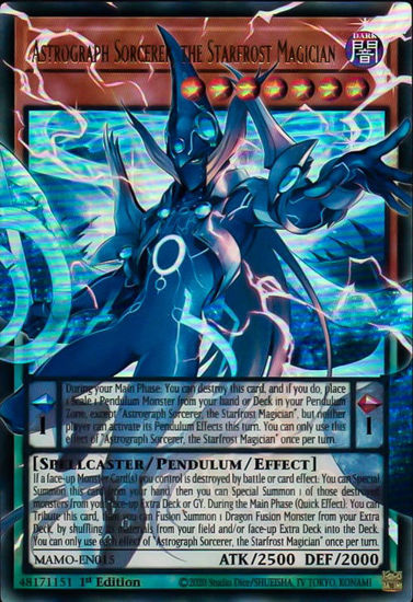 Astrograph Sorcerer, the Starfrost Magician - MAMO-EN015 - Extended Art | Ultra Rare 1st Edition