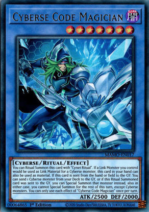 Cyberse Code Magician - MAMO-EN017 - Ultra Rare 1st Edition