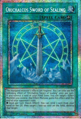 Orichalcos Sword of Sealing - MAMO-EN022 - Starlight Rare 1st Edition