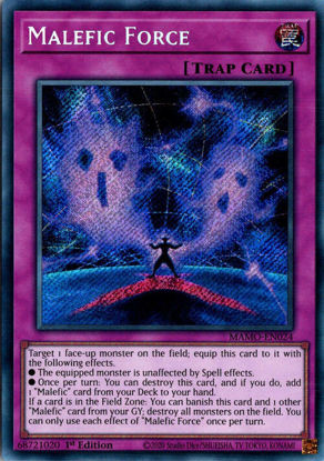 Malefic Force - MAMO-EN024 - Secret Rare 1st Edition