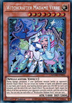 Witchcrafter Madame Verre - MAMO-EN031 - Secret Rare 1st Edition