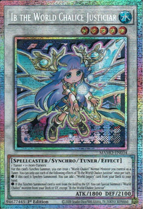 Ib the World Chalice Justiciar - MAMO-EN034 - Starlight Rare 1st Edition