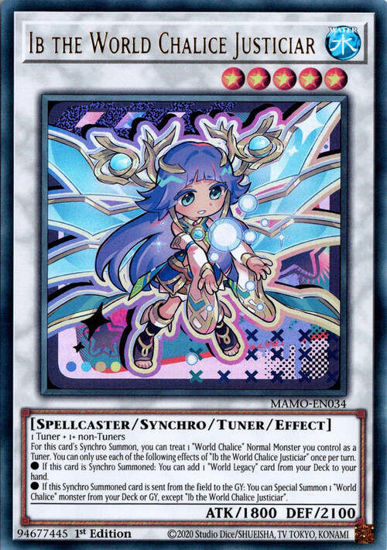 Ib the World Chalice Justiciar - MAMO-EN034 - Ultra Rare 1st Edition