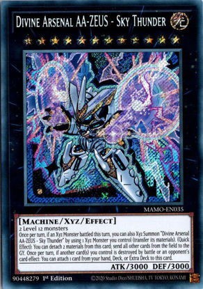 Divine Arsenal AA-ZEUS - Sky Thunder - MAMO-EN035 - Secret Rare 1st Edition