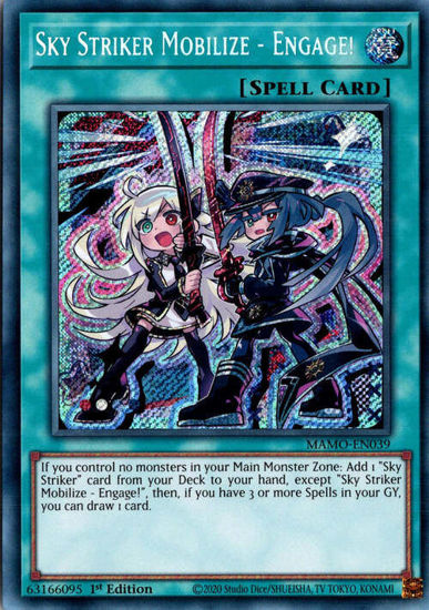 Sky Striker Mobilize - Engage! - MAMO-EN039 - Secret Rare 1st Edition