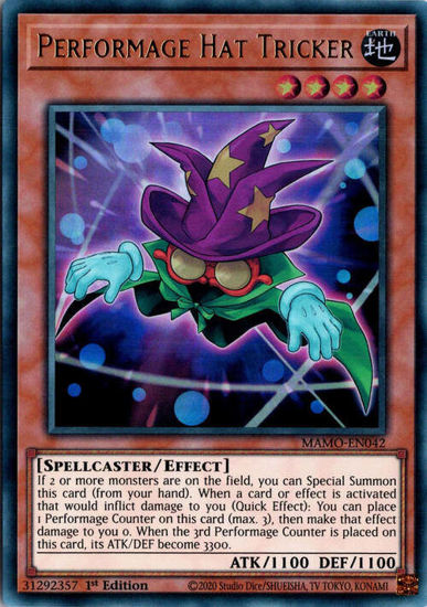 Performage Hat Tricker - MAMO-EN042 - Ultra Rare 1st Edition