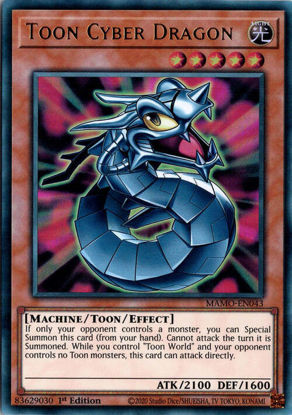 Toon Cyber Dragon - MAMO-EN043 - Ultra Rare 1st Edition