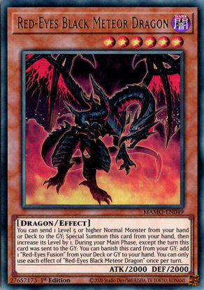 Red-Eyes Black Meteor Dragon - MAMO-EN049 - Ultra Rare 1st Edition