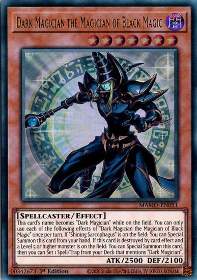Dark Magician the Magician of Black Magic - MAMO-EN051 - Ultra Rare 1st Edition