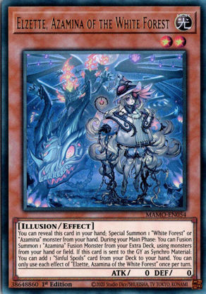 Elzette, Azamina of the White Forest - MAMO-EN054 - Ultra Rare 1st Edition