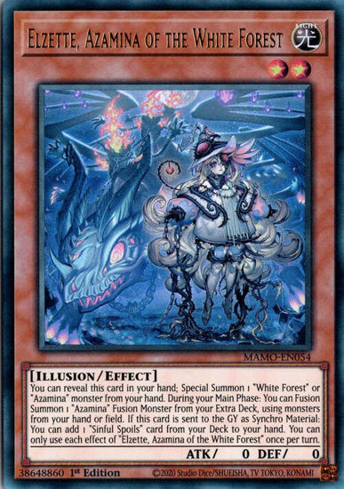 Elzette, Azamina of the White Forest - MAMO-EN054 - Ultra Rare 1st Edition