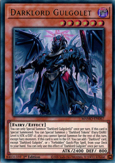 Darklord Gulgolet - MAMO-EN067 - Ultra Rare 1st Edition