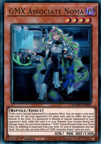 GMX Associate Noma - MAMO-EN069 - Ultra Rare 1st Edition