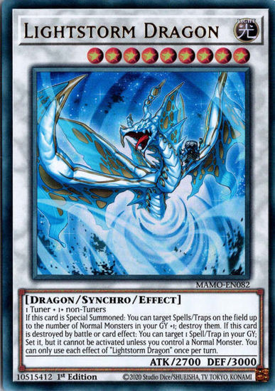 Lightstorm Dragon - MAMO-EN082 - Ultra Rare 1st Edition