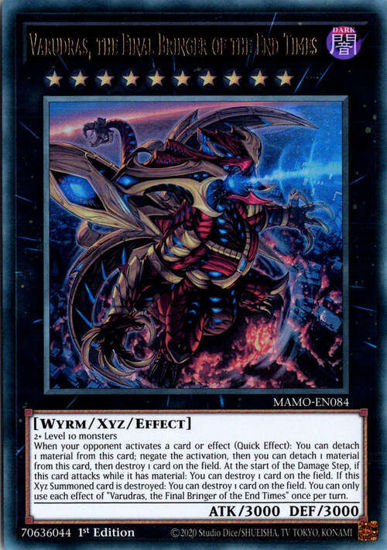 Varudras, the Final Bringer of the End Times - MAMO-EN084 - Ultra Rare 1st Edition