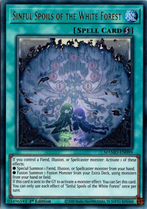 Sinful Spoils of the White Forest - MAMO-EN099 - Ultra Rare 1st Edition
