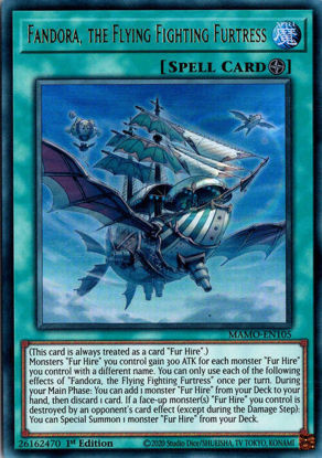 Fandora, the Flying Fighting Furtress - MAMO-EN105 - Ultra Rare 1st Edition