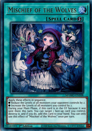 Mischief of the Wolves - MAMO-EN108 - Ultra Rare 1st Edition
