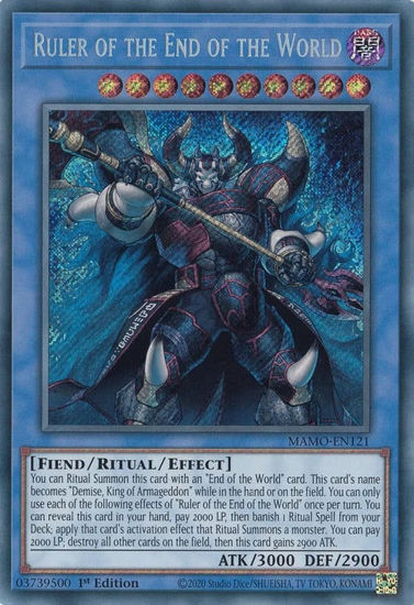 Ruler of the End of the World - MAMO-EN121 - Secret Rare 1st Edition