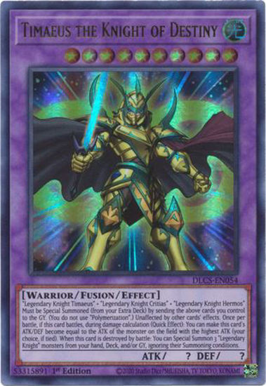 Timaeus the Knight of Destiny - DLCS-EN054 - Ultra Rare 1st Edition