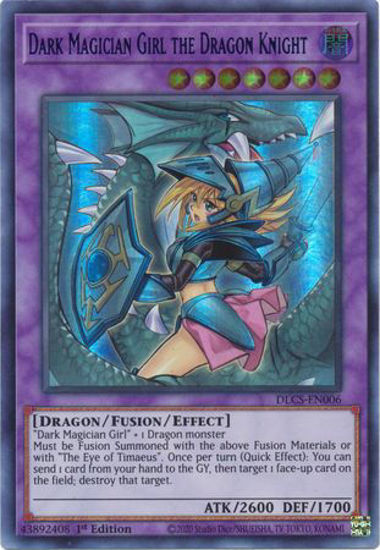 Dark Magician Girl the Dragon Knight (Green Alternate Art) - DLCS-EN006 - Ultra Rare 1st Edition