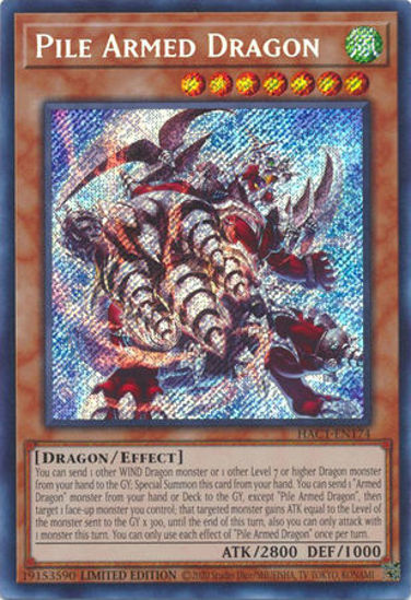 Pile Armed Dragon - HAC1-EN174 - Secret Rare 1st Edition