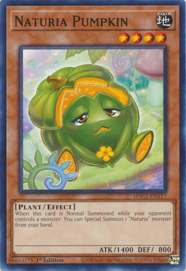 Naturia Pumpkin - HAC1-EN117 - Common 1st Edition