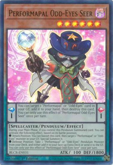 Performapal Odd-Eyes Seer - BLCR-EN031 - Ultra Rare 1st Edition