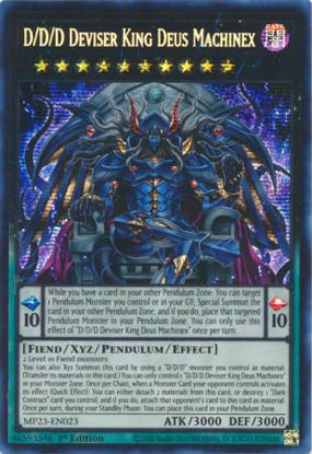 D/D/D Deviser King Deus Machinex - MP23-EN023 - Prismatic Secret Rare 1st Edition