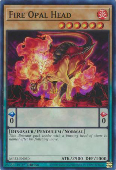 Fire Opal Head - MP23-EN050 - Super Rare 1st Edition