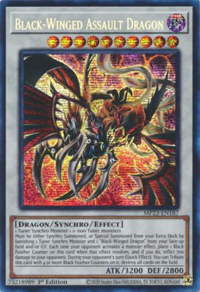 Black-Winged Assault Dragon - MP23-EN187 - Prismatic Secret Rare 1st Edition