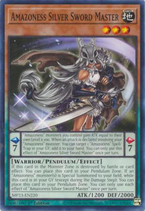 Amazoness Silver Sword Master - MP23-EN220 - Common 1st Edition