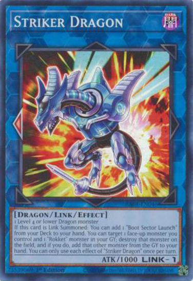 Striker Dragon - RA01-EN046 - (V.1 - Super Rare) 1st Edition