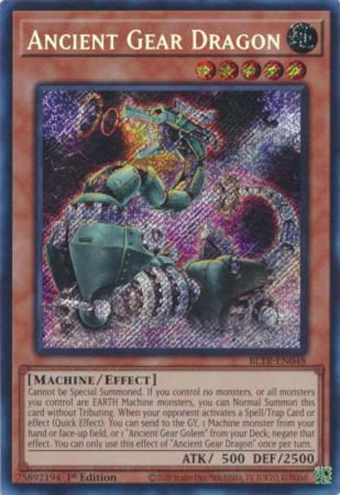 Ancient Gear Dragon - BLTR-EN048 - Secret Rare 1st Edition