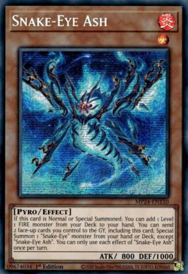 Snake-Eye Ash - MP24-EN110 - Secret Rare 1st Edition