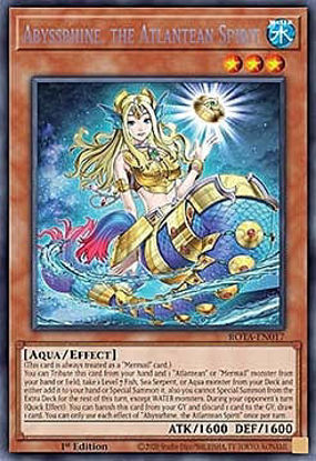 Abyssrhine the Atlantean Spirit - ROTA-EN017 - Secret Rare 1st Edition