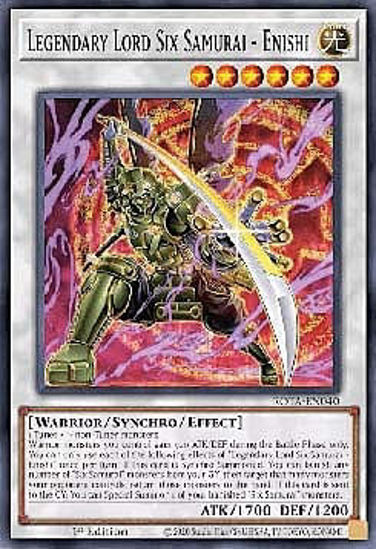 Legendary Lord Six Samurai - Enishi - ROTA-EN040 - Super Rare 1st Edition