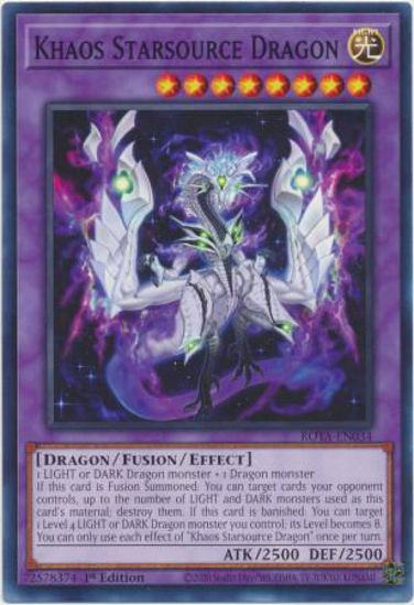 Khaos Starsource Dragon - ROTA-EN034 - Common 1st Edition